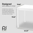 thumbnail image 3 of PJ Wood Durable Children's Table for Creative Play, Puzzles & Games, White, 3 of 8