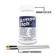 thumbnail image 2 of Armour Etch Glass Etching Cream Kit - Create Permanently Etched Designs - 10oz Net Weight - Bundled with Moshify Application Brushes, 2 of 9