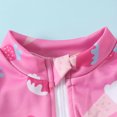 thumbnail image 4 of Girl Rash Guard Swimsuits Summer Sun Protection Long Sleeve Toddler Bathing Suit 3-6 Months, 4 of 6