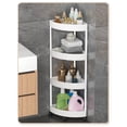thumbnail image 2 of Sentmoon Shower Racks for Inside Shower Shower Storage for Inside Shower Bathroom Corner Storage Shelf Organizer wirh Detachable 4 Tiers Rolling Wheels and Drainage Holes, 2 of 7