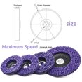 thumbnail image 2 of Top-Tool 10-Pack 4 Inch Poly Strip Wheel - Rust and Paint Removal Disc for Angle Grinder (Purple, Silicon Carbide), 2 of 5