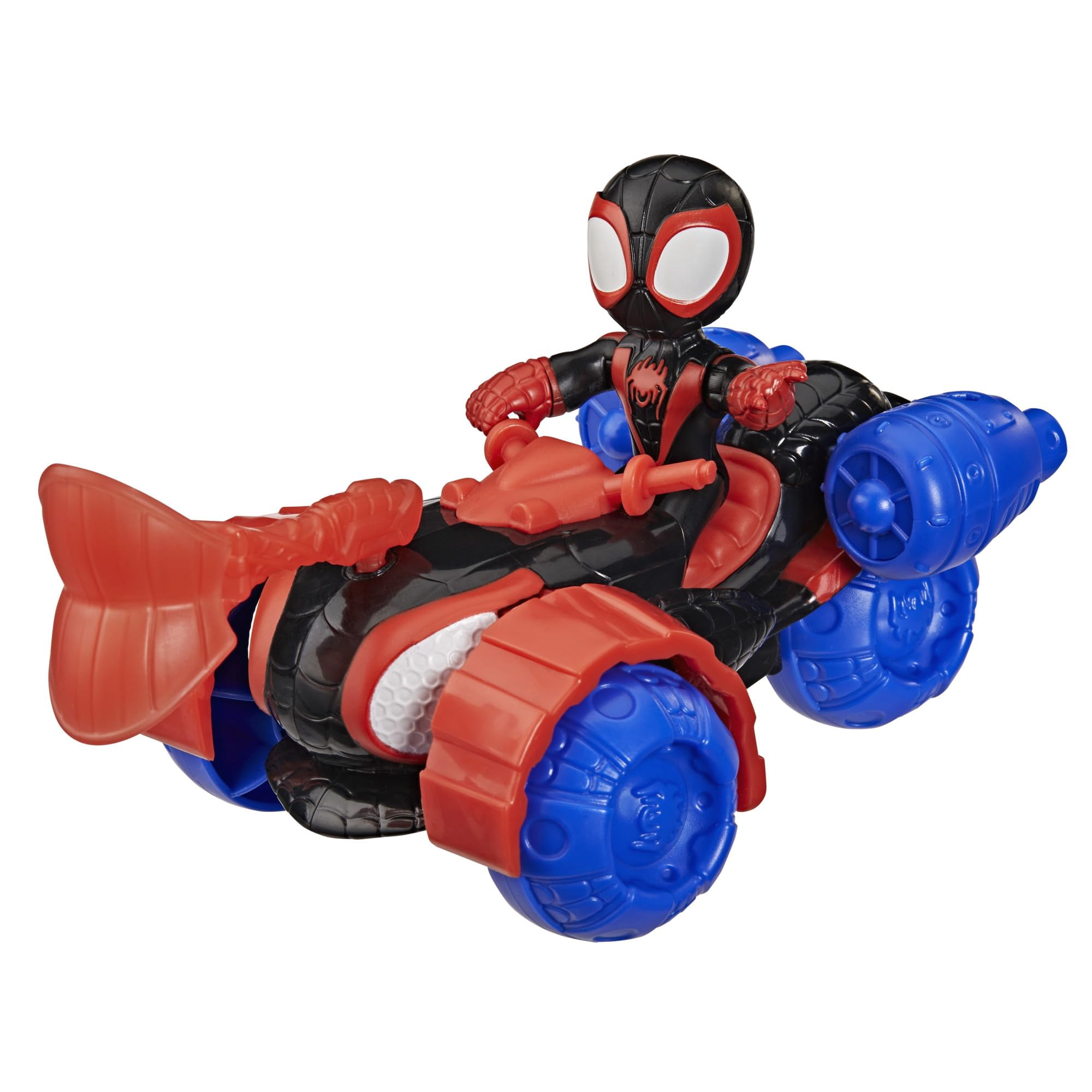 Marvel Spidey et ses Amis Extraordinaires, véhicule Techno-Quad et figurine Miles « Spin » Morales