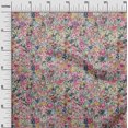 thumbnail image 3 of oneOone Velvet Light Pink Fabric Asian Ditsy Flower Craft Projects Decor Fabric Printed By The Yard 58 Inch Wide, 3 of 4