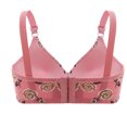 thumbnail image 3 of Comfy Bra Women Convertible Bra Feature V-Neck Bralette Bra Style W-240 Pinks-a S, 3 of 7