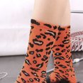 thumbnail image 5 of Bas à Imprimé Léopard pour Femmes, Personnalité Automne Hiver, Coton, Longues Chaussettes à la Cheville, 5 of 5