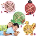 thumbnail image 2 of B Magnetic Maze Wooden Toy For Kids Intellectual Game Board Animal Theme Preschool, 2 of 3