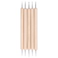 thumbnail image 2 of Double End Tracing Dotting Stylus, Indentation Pens 5Pcs Beech + Stainless Steel Easy To Hold Light Weight  For Imprinting, 2 of 8