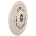 thumbnail image 3 of Everyday Essentials Color Coded Olympic Bumper Plate Weight Plate w Steel Hub, 10 lbs (Single Plate), 3 of 7
