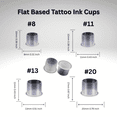 thumbnail image 2 of Flat Base Tattoo Ink Cups 8mm Diameter x 10mm Height - Pack of 500pcs, 2 of 2