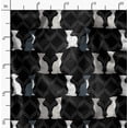 thumbnail image 2 of Soimoi Black Rayon Fabric Quatrefoil Cat Animal Fabric Prints by Yard 42 Inch Wide, 2 of 6