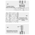 thumbnail image 4 of ZZkhGO Foaming Soap Dispenser, Refillable Foam Pump Bottle for Hand Soap, Clear Gray Plastic Soap Dispenser for Bathroom Kitchen Countertop, 4 of 5
