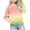 Light Blue, variant on Milgrthf Girls Gradient Sweatshirts Crewneck Loose Fitting Tops Long Sleeve Color Block Casual Lightweight Pullover Blouses Light Blue 9 Years