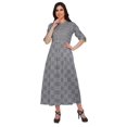 thumbnail image 2 of Moomaya Robe Kurti d'Été à Manches Courtes Imprimée, Tunique Ligne A pour Femmes, 2 of 5
