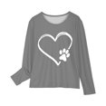 thumbnail image 4 of RXIRUCGD Chemises à Manches Longues pour Filles, Col Rond Mignon, Blouses Décontractées Élégantes (Gris, Taille : 3 Ans), 4 of 5