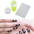 thumbnail image 2 of HILABEE Transparent Nail Stamper Scraper Set Nail Stamping Tool No Misplacement Nail Art Yellow, 2 of 9