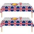 thumbnail image 2 of AMERTEER Union Jack Tableware Tablecloth/Paper Plates/ Napkins / Cups / Spoons / Fork / Triangle Flags Banner Dinnerware ，2 tablecloths, 2 of 9