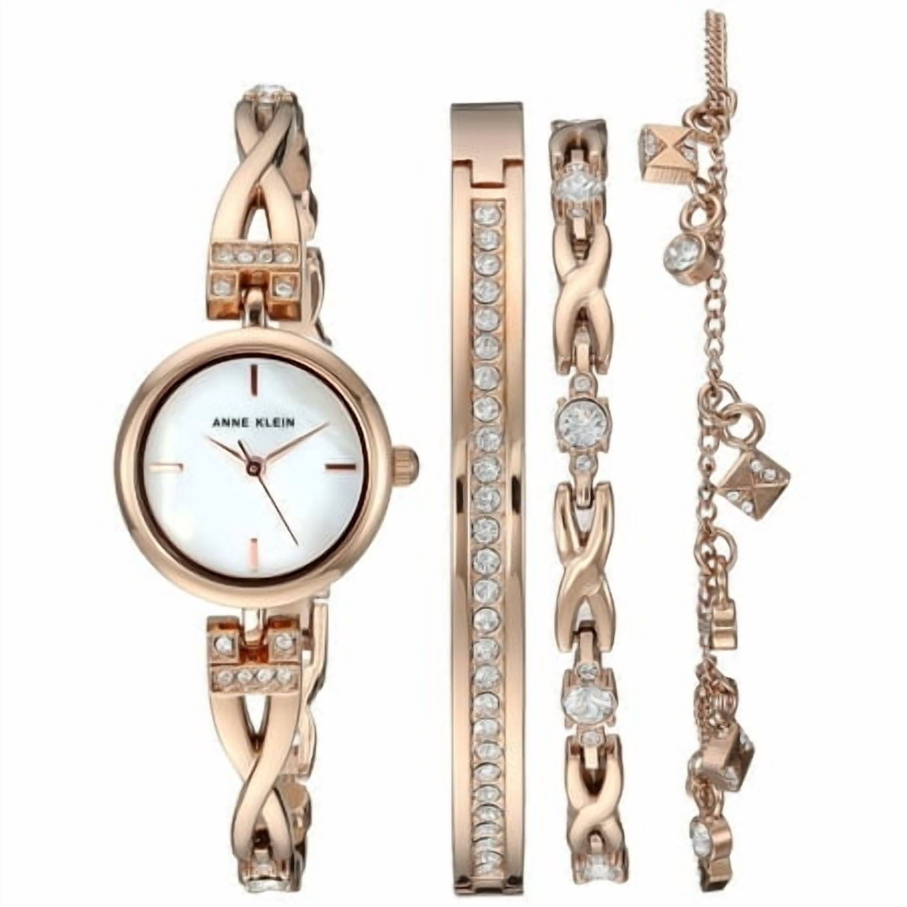 Anne Klein Mother of Pearl Dial Ladies Watch and Bracelet Set Anne Klein Watch And Bracelet Set Price Anne Klein Quartz  main image 3