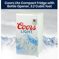 thumbnail image 3 of Coors Light Compact Fridge w/ Bottle Opener, 3.2 cu ft (90L), White, 3 of 7