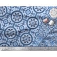 thumbnail image 3 of Soimoi polyester Crepe Fabric Damask Patchwork Printed Craft Fabric by the Yard 52 Inch Wide, 3 of 3