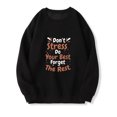 thumbnail image 1 of Chandails à Capuchon de Mode pour Femmes 2023 Mode Femme Imprimé Col Rond Manches Longues Chandails en Molleton Sans Capuche T-Shirt Hauts Amples Blouse 50 % de Rabais Liquidation Costumes Halloween/noël, 1 of 2