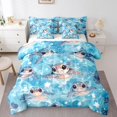 thumbnail image 1 of Erosebridal Sea Turtle Bedding Sets Full Size, Ocean Animal Comforter Sets with Sheets, Cartoon Theme Decor, Reversible 7 Pieces, 1 of 5