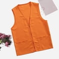 thumbnail image 4 of IMENGL Gilet d'Activité pour Postulant Adulte, Tenue de Travail de Supermarché, Multiples Poches, Orange G, Taille M-3TG, 4 of 4