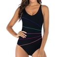 thumbnail image 2 of XMMSWDLA Maillots de Bain Bikini pour Femmes Nouveau Maillot de Bain à Empiècements Mode Aguichant Décontracté Bikini une Pièce Robe de Bain pour Femmes Maillot de Bain, 2 of 9