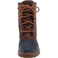 thumbnail image 2 of Sperry womens Saltwater Heel Leather Rain Boot, Brown/Navy, 6.5 US, 2 of 8