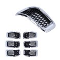thumbnail image 4 of Garniture d'Insert de Gril, 7pcs Inserts de Calandre avant Insert de Calandre pour Jeep Gril Insert de Grille, 4 of 8