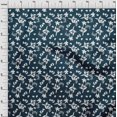 thumbnail image 3 of oneOone Georgette Viscose Teal Blue Fabric Florals Sewing Craft Projects Fabric Prints By Yard 42 Inch Wide, 3 of 4