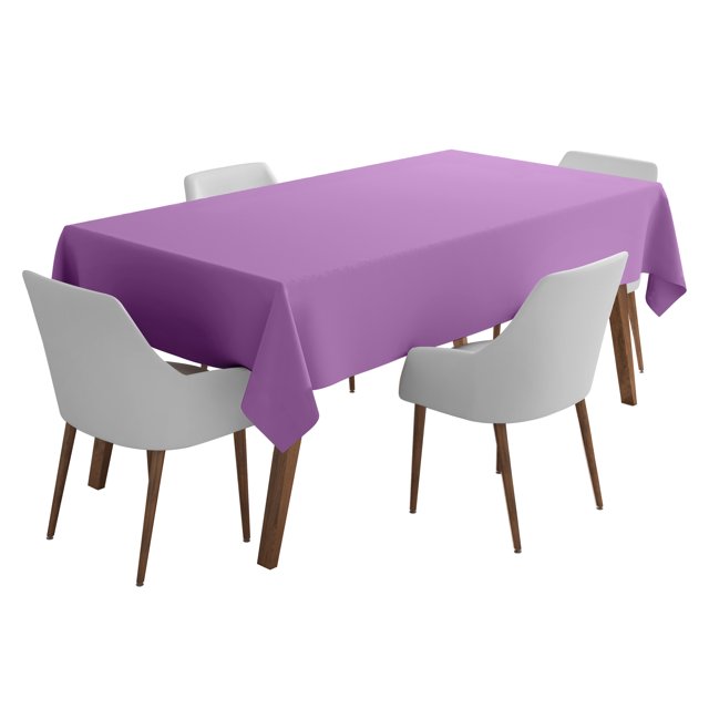 Vargottam Indoor/OutdoorTablecloth58 x 58" InchSquareTablecloth Waterproof PatioTableCloths, Spring/SummerTableCoversfor Backyard CircularTable/BBQs/Picnic -Lavender