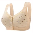 thumbnail image 3 of Plebaso 4 Pack Bras for Women Front Closure Everyday Bralettes Wireless Full Coverage Ladies Push up Bras, 3 of 3