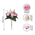 thumbnail image 2 of Youkk 2pcs Easy To Clean – Realistic Appearance – Artificial Flowers For Wedding pink 1Set, 2 of 6
