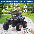 thumbnail image 3 of Electric Ride on ATV Car for Kids 3-8 Years, Remote Control, Spring Suspension, Bluetooth, Music, Early Education, for Toddlers & Big Kids, 3 of 9