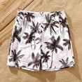 thumbnail image 2 of PatPat Girls Swimsuits Two Piece Bikini Set Coconut Tree Ruched Family Matching Bathing Suit Sizes 2-9, 2 of 6