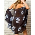 thumbnail image 3 of Kimono en Mousseline à Fleurs pour Femmes, Cardigan de Plage, Couvre-Maillot de Bain, Robe Courte, 3 of 5