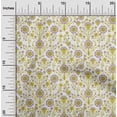 thumbnail image 2 of oneOone Cotton Poplin Yellow Fabric Florals Sewing Craft Projects Fabric Prints By Yard 42 Inch Wide, 2 of 4