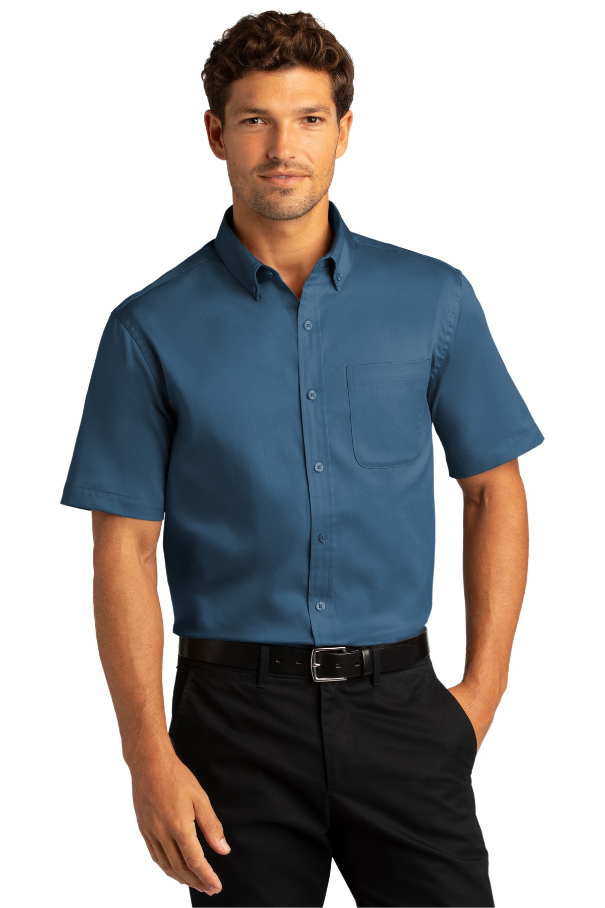 Port Authority Men's Short Sleeve SuperPro React Twill Shirt - W809
