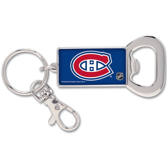 PORTE-CLES RECTANGLE DECAPEUR DE BOUTEILLE DES CANADIENS DE MONTREAL