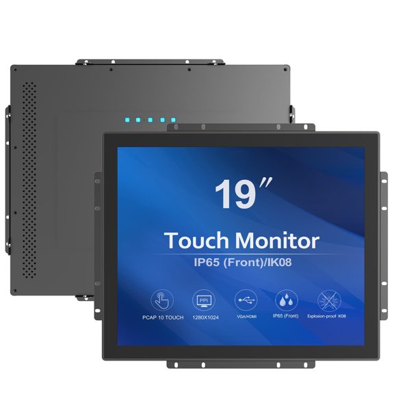 GreenTouch High Brightness 19 Inch 10 Points Open Frame PCAP Touchscreen Monitor,1280 x 1024,Black