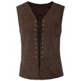 thumbnail image 1 of LSLJS Gilet Médiéval Vintage pour Homme Sans Manches à Lacets Style Renaissance Gothique,, 1 of 3