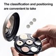 thumbnail image 2 of Coin Organizer with 7 Slots Large Capacity Built-in Mirror Compact Design Portable Travel Yen Coin Organizer Dispenser, 2 of 8