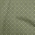 thumbnail image 1 of oneOone Silk Tabby Dark Olive Green Fabric Geometric Sewing Craft Projects Fabric Prints By Yard 42 Inch Wide, 1 of 4