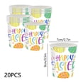 thumbnail image 3 of Easter Paper Cups Disposable For Party Drinks 20 Count 9 Ounce Cups With Festive Easter Design For Spring Holiday Celebration, 3 of 6