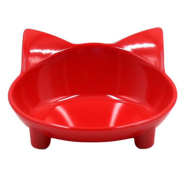 GROWTH TANK Shaped Bowl Non-slip Feeding Bowl Red