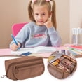 thumbnail image 4 of Fiudx Japanese and Korean Style Multi-Layer Cloth Pencil Case Student Stationery Storage Box Pencil Case Crossborder Pen Container, 4 of 4