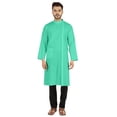 thumbnail image 1 of Atasi Indian Designer Kurta For Mens Party Wear Traditional Dress Solid Ethnic Long Shirt, 1 of 7