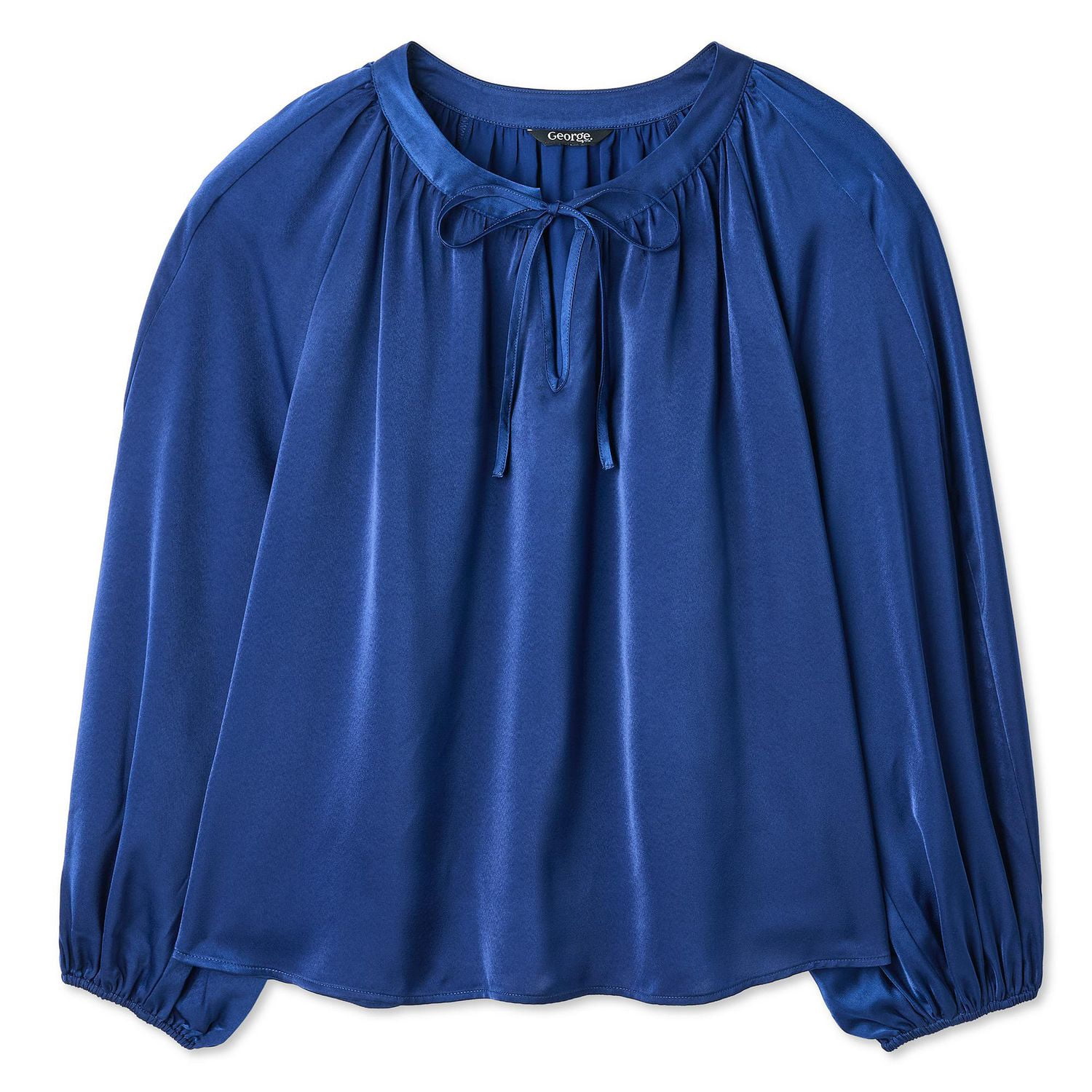 Chemisier en satin avec nouette George pour femmes