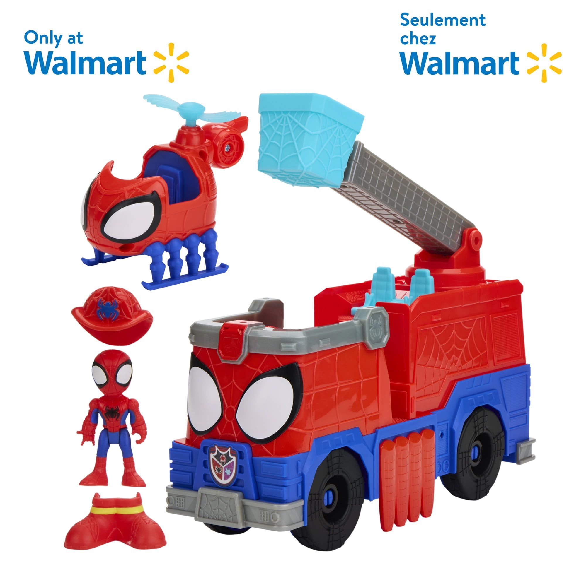 Marvel Spidey and his Amazing Friends Rescue-Webs Firetruck, Ages 3 and Up