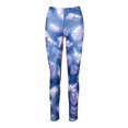 thumbnail image 1 of Cute Space Kitten Ladies Leggings - Midnight Navy - Small, 1 of 2